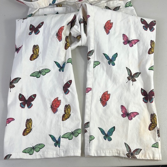 Rent the runway sz 12 Rachel Antonoff clem butterfly pattern jumpsuit rainbow - Picture 8 of 12